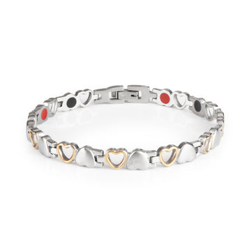Affection - Negative Ion Bracelet, Rose Gold and Stainless Steel